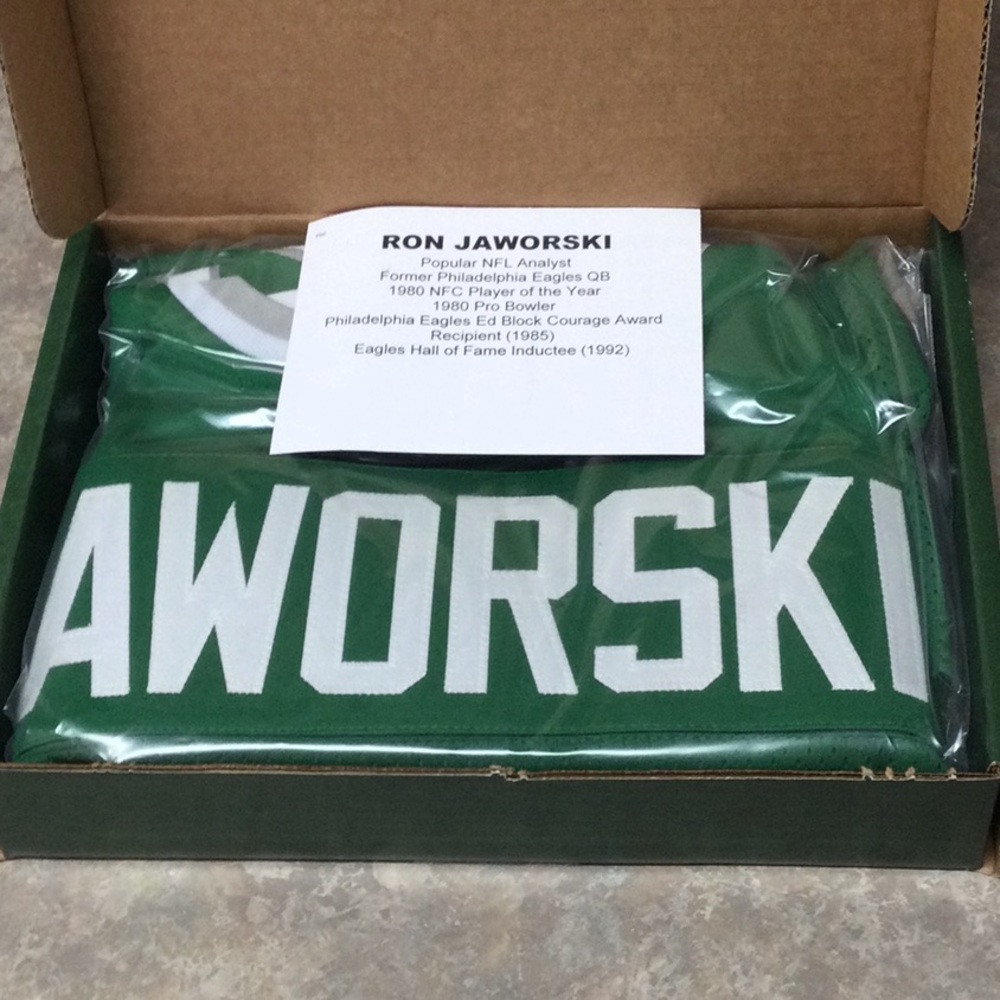 Ron Jaworski signed jersey Philadelphia Eagles